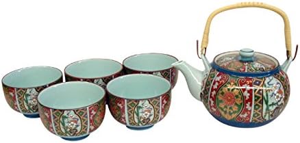 Arita Ware 157281 Kinko Imari Bancha Set with Tea Holder