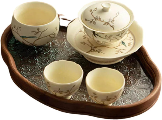 Retro Home Master Cup Ceramic Kung Fu Tea Set Tea Cup-Small Set