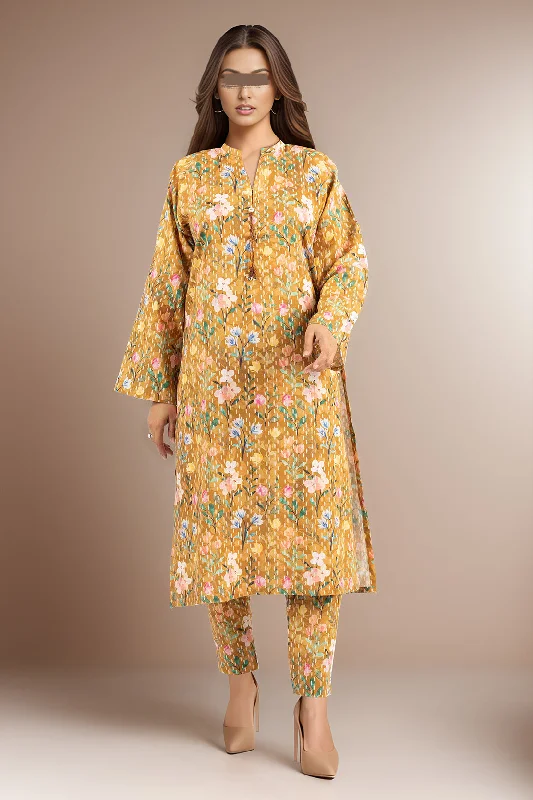 Printed Khaddar Stitched 2 Piece (Shirt/Trouser)