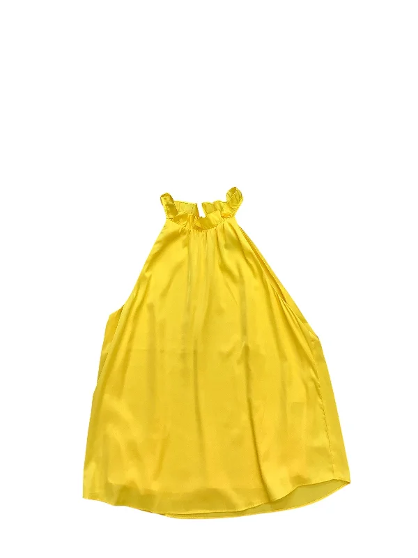 Top Sleeveless By White House Black Market In Yellow, Size: L