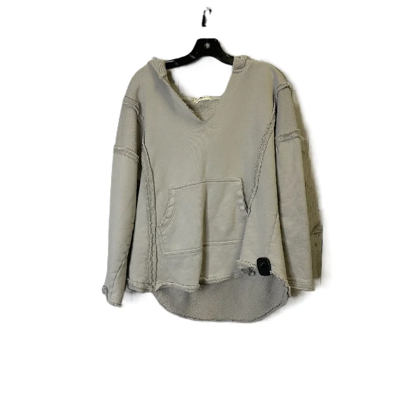 Sweatshirt Hoodie By Natural Life In Grey, Size: S