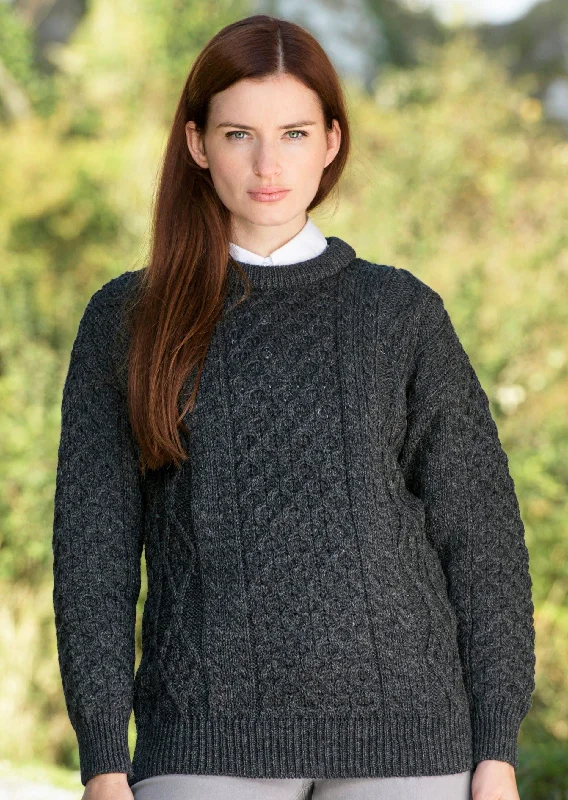 Inis Mor Aran Sweater | Charcoal