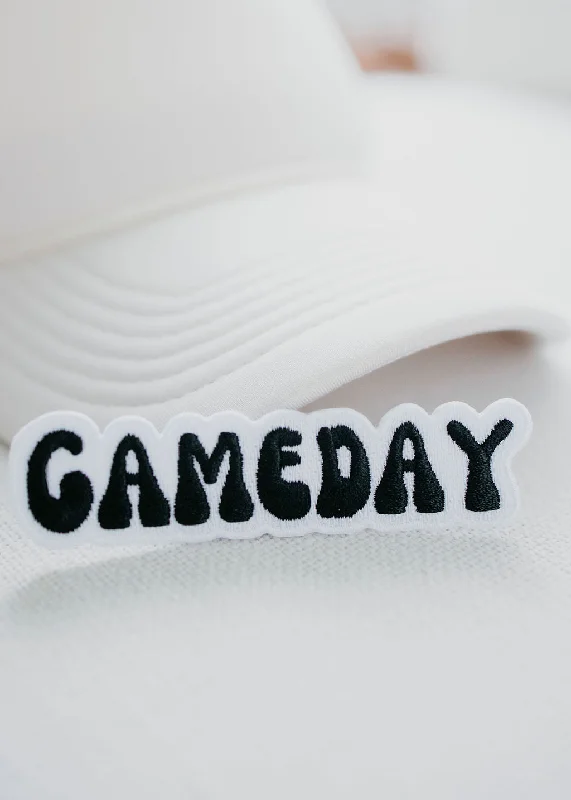 Gameday Black Embroidered Patch