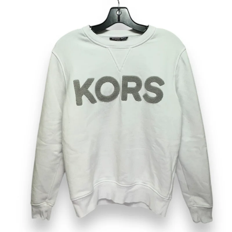 Sweatshirt Collar By Michael By Michael Kors In White, Size: S