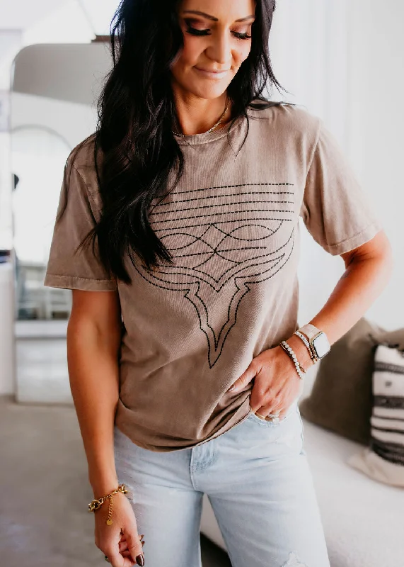 Western Boot Stitch Graphic Tee