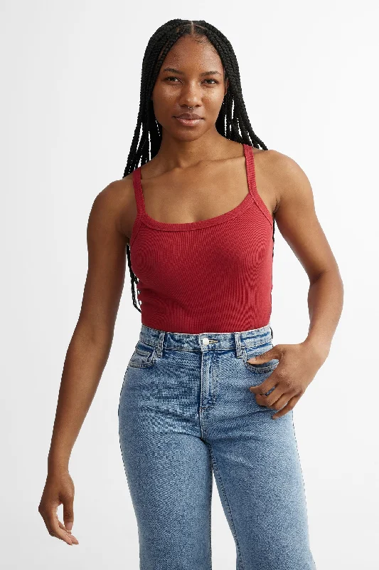 Camisole côtelée ajustée - Femme