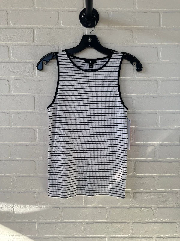 Top Sleeveless Basic By Banana Republic In Black & White, Size: M