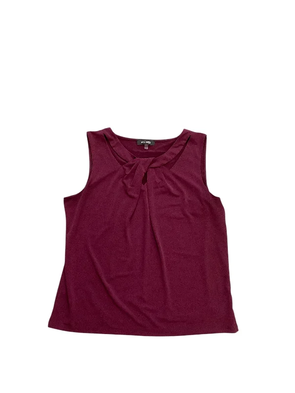 Top Sleeveless By Nine West Apparel In Purple, Size: L