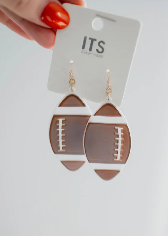 Football Charm Earrings