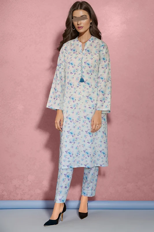 Printed Khaddar Viscose Stitched 2 Piece (Shirt/Trouser)