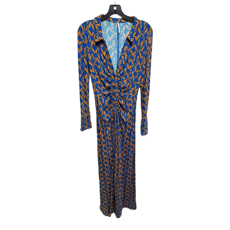 Jumpsuit By Free People In Blue & Orange, Size: Xs