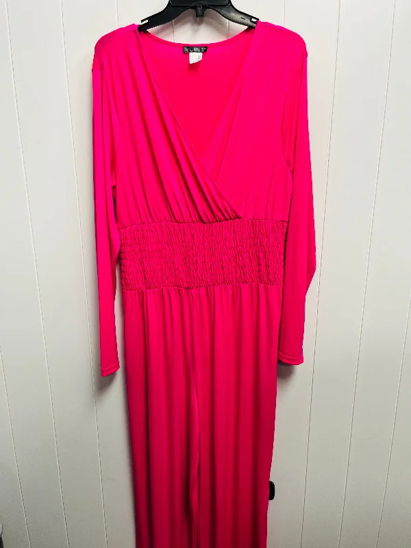 Jumpsuit By Venus In Pink, Size: L