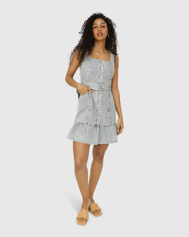 Belle&Bloom Reunite Denim Mini Dress