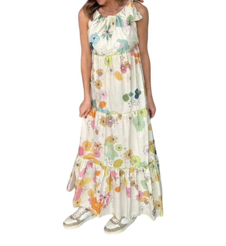 Floral Maxi Dress In Cape Town Print