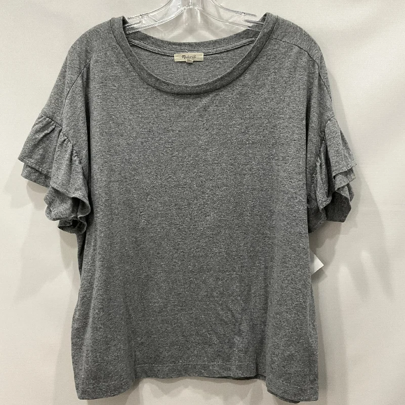 Grey Top Short Sleeve Madewell, Size Xl