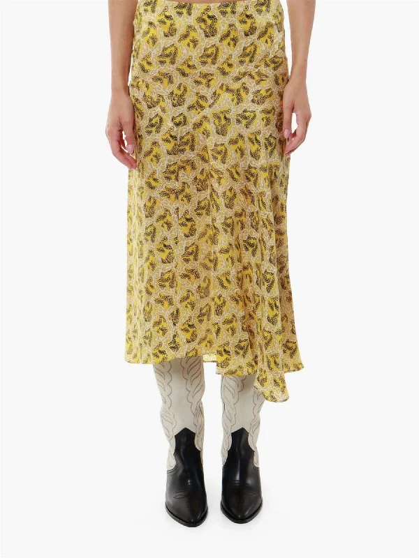 Lisanne Asymmetric Skirt In Sunshine