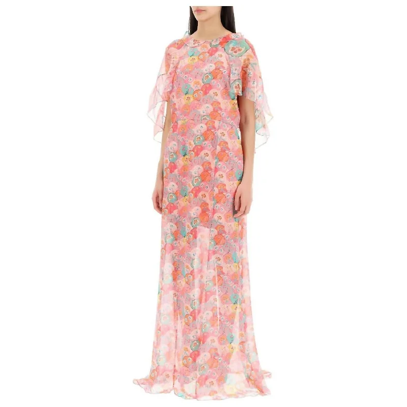 Natalia Maxi Dress In Atlantis Fuchsia