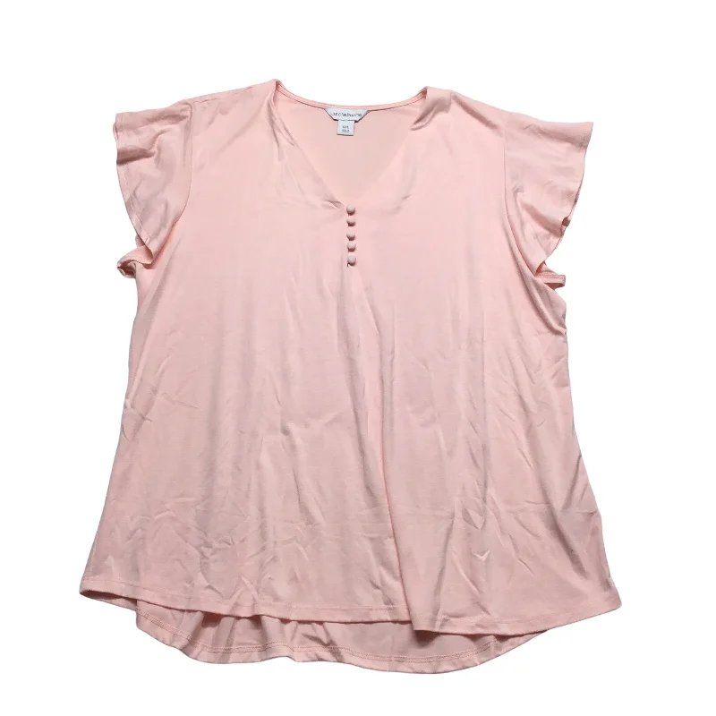 Pink Top Short Sleeve Liz Claiborne, Size 2x