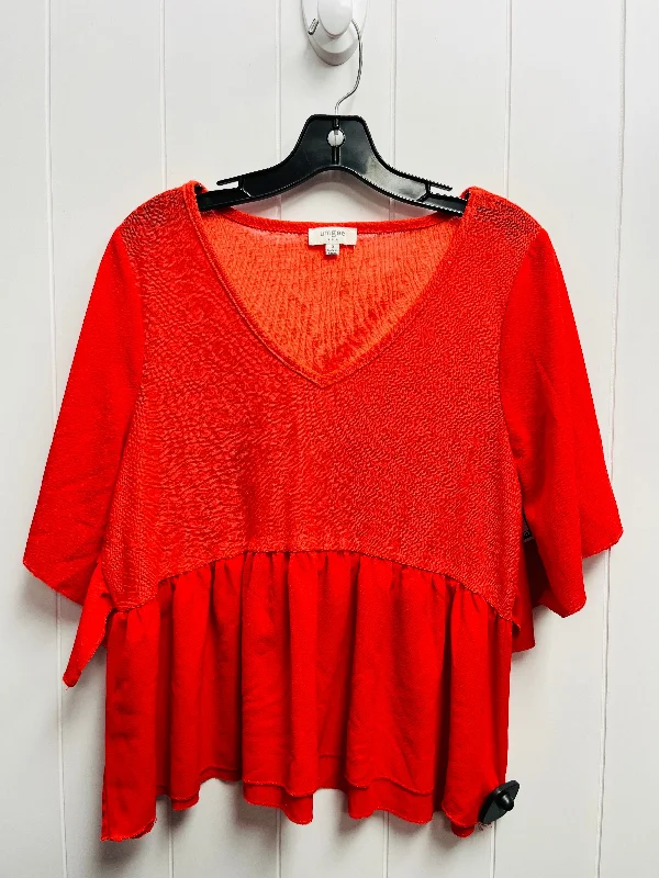 Red Top Short Sleeve Umgee, Size S