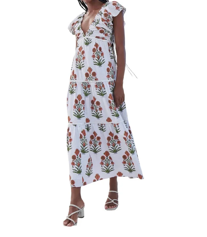 Sallyann Maxi Dress In Poppy Fields