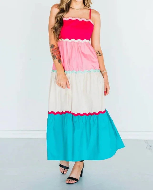 Sun Lovin' Barbie Maxi Dress In Multi