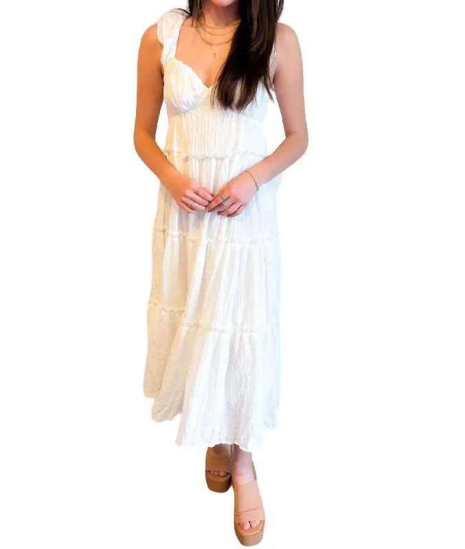 Sweetheart Maxi Dress In White