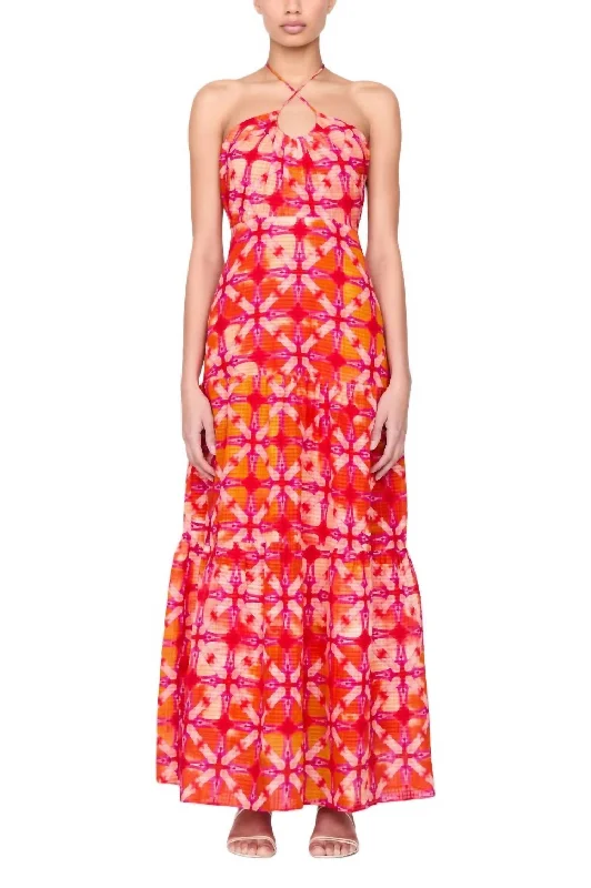 Zenna Maxi Dress In Guava