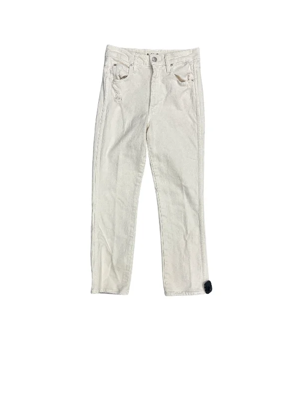 Jeans Straight By Amo In Cream Denim, Size: 26