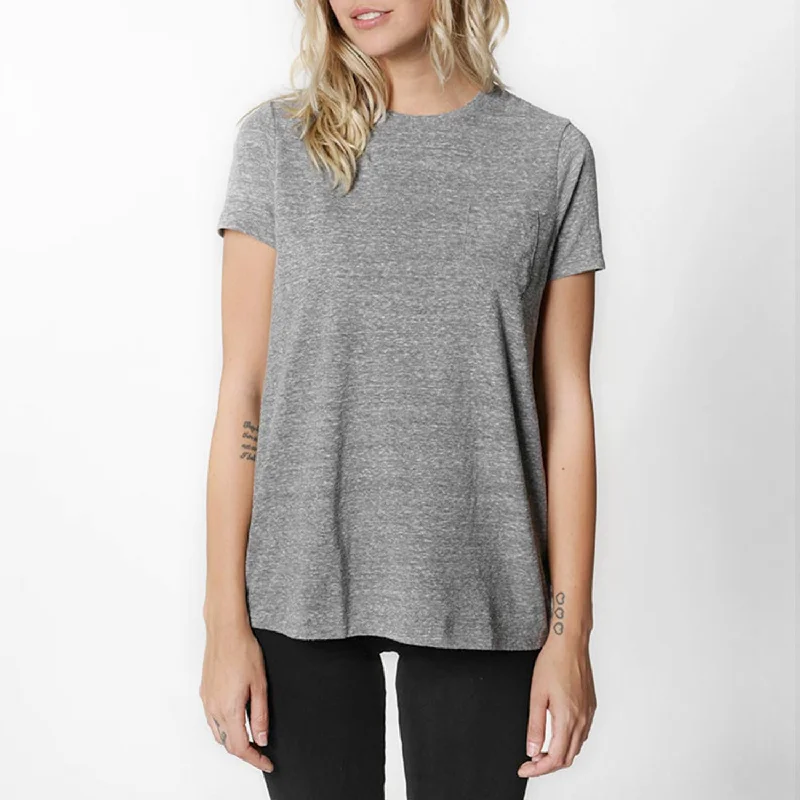 Crew Pocket Tee (Heather Grey)