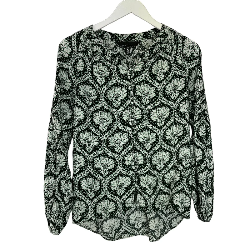 Top Long Sleeve By White House Black Market In Green, Size: Xxs