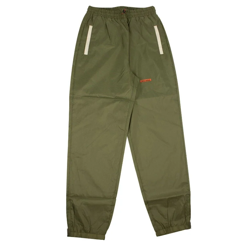 Military Green Nylon Pants