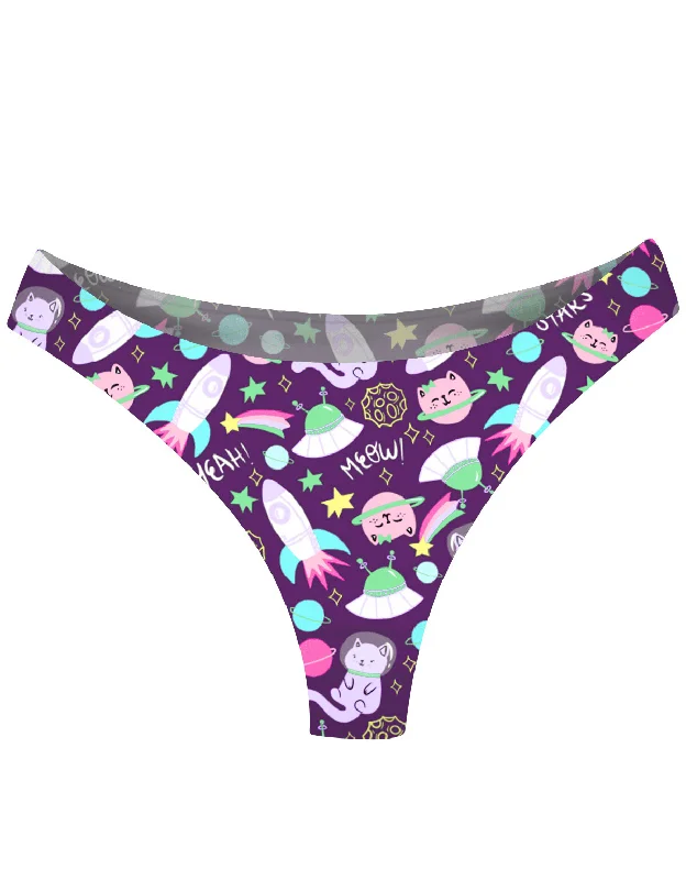 AiraModal™ Space Cats Mid-Rise Thong