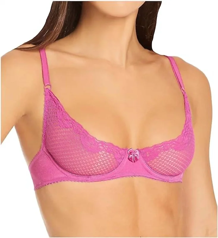 Duet Lace Underwire Demi Bra In Orchid