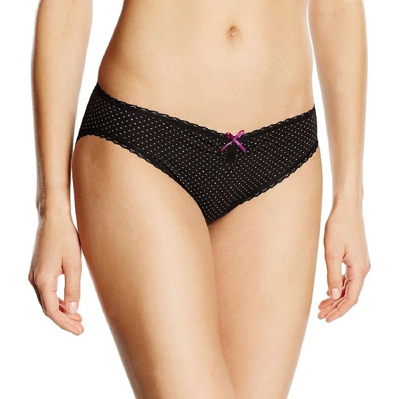 Maternity Seamless Brief Panty In Black