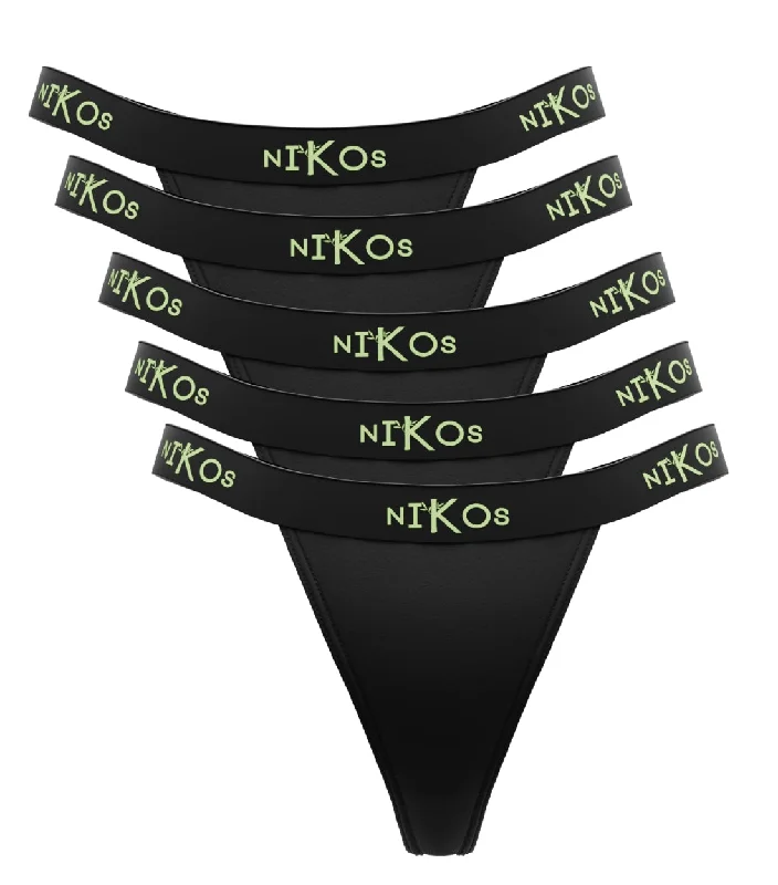 Nikos Bamboo Thongs (5-Pack)