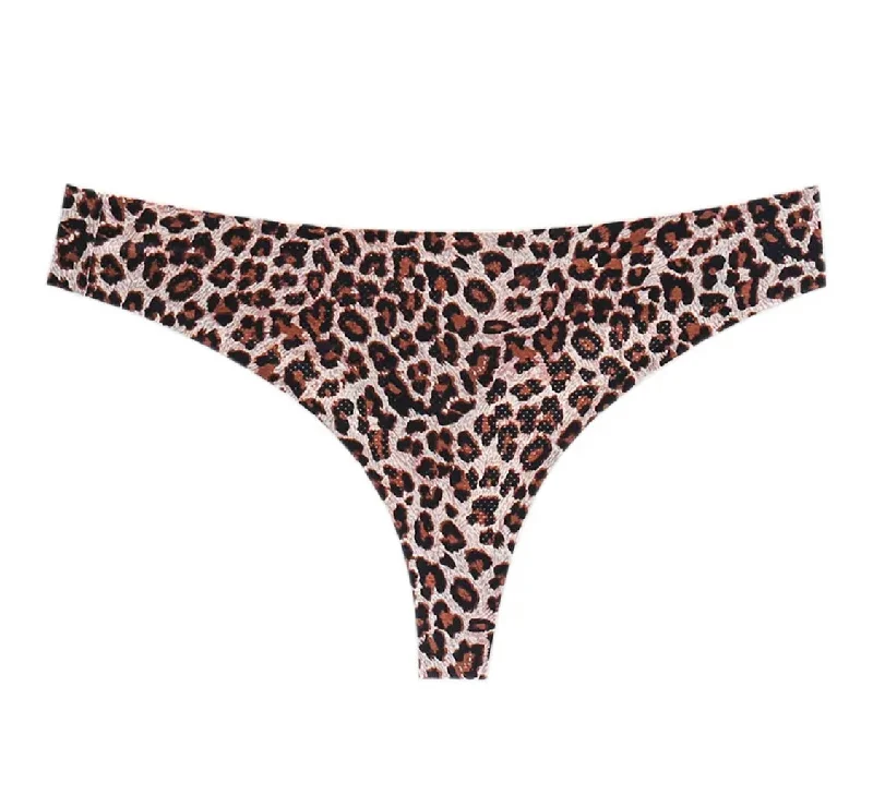 Seamless Thong - Leopard Print