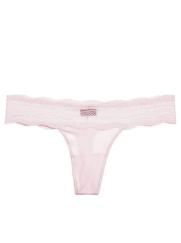 Women's Dolce Thong Panty In Ice Pink