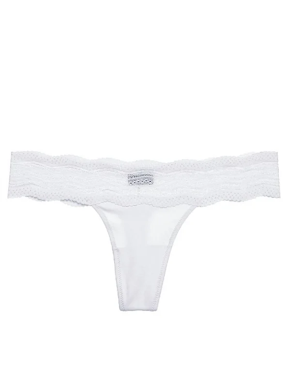 Women's Dolce Thong Panty In White