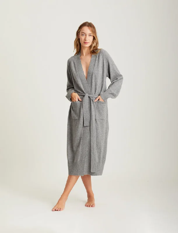 Pure Cashmere Robe in cloud