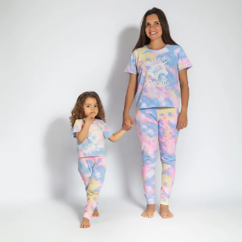 Women Unicorn Tie Dye pants set