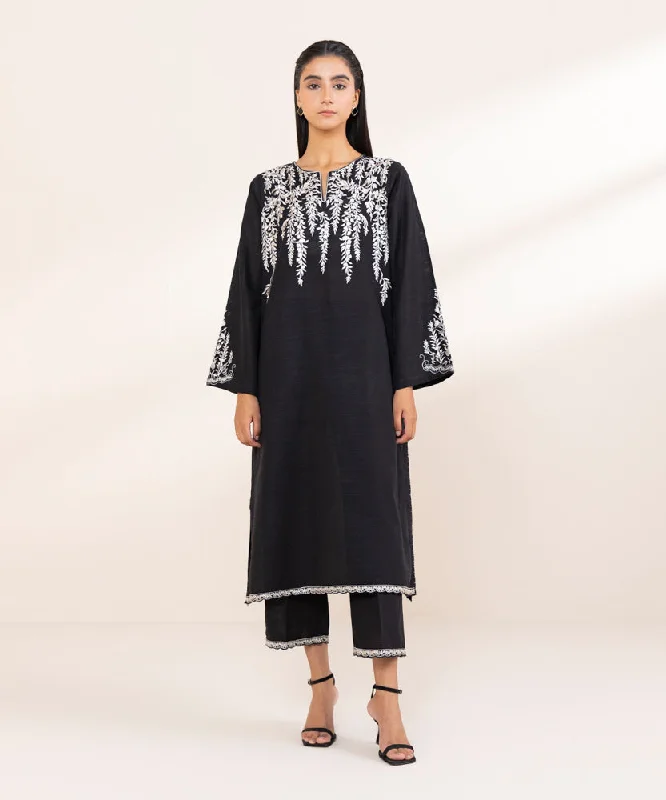 Embroidered Khaddar Shirt