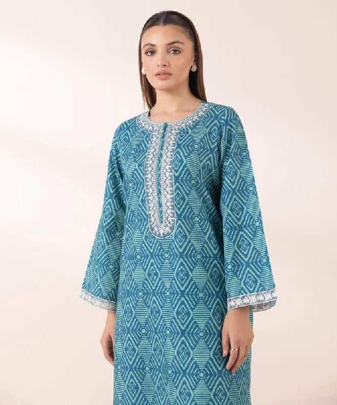 Embroidered Khaddar Shirt