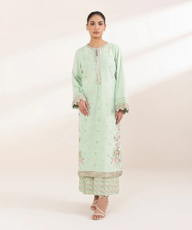 Embroidered Khaddar Shirt